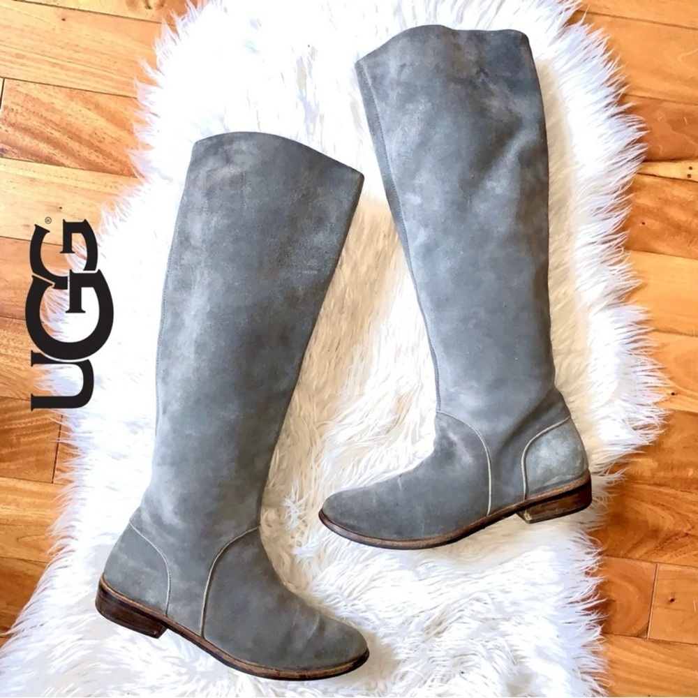 UGG Tall Suede Leather Daley Riding Boots